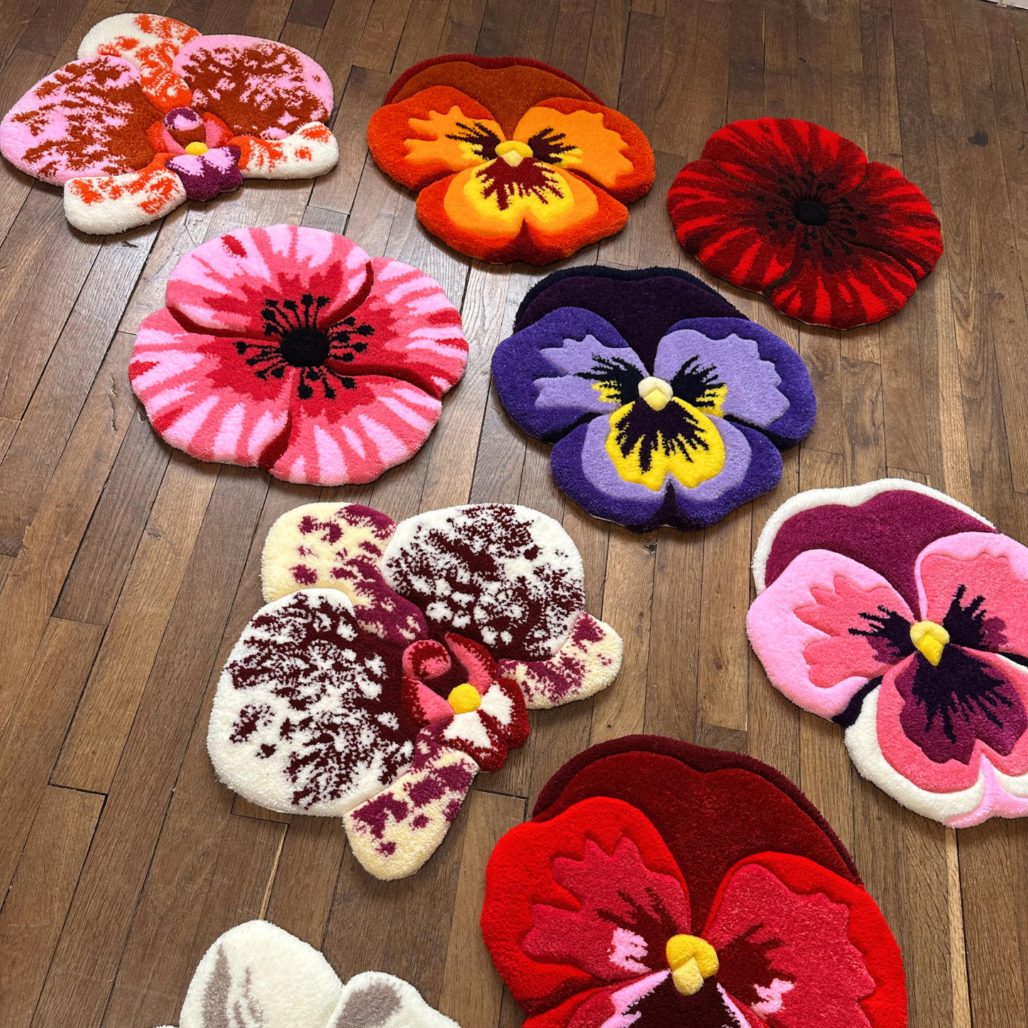 PRE-ORDER - tufted floral wall art