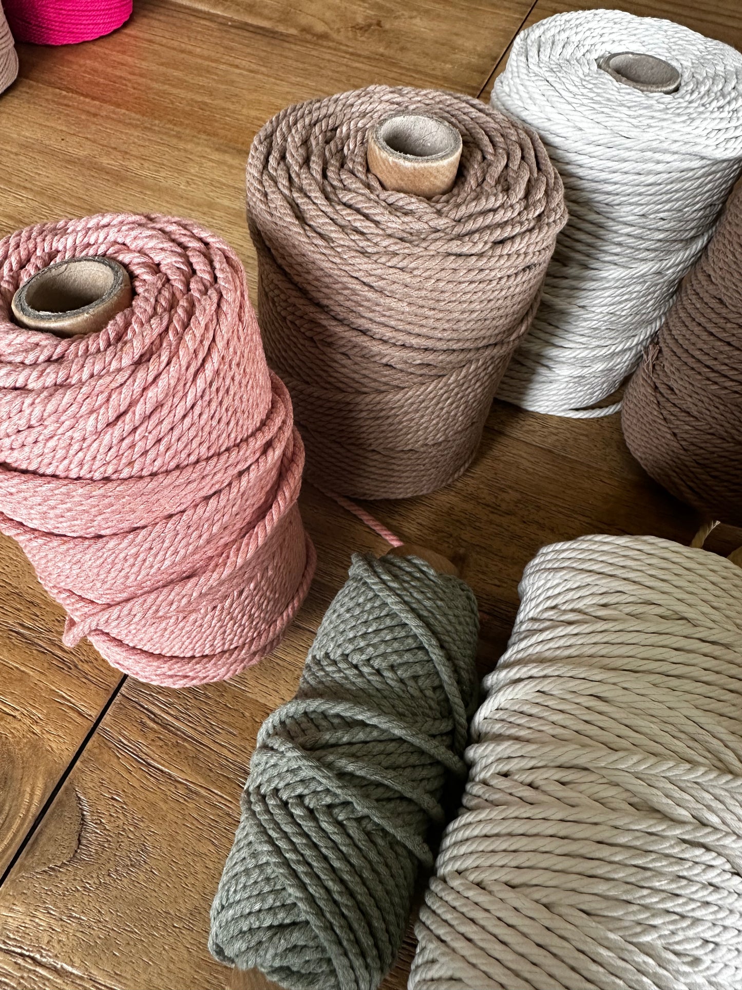 Destockage : Corde macramé coton torsadé 4mm